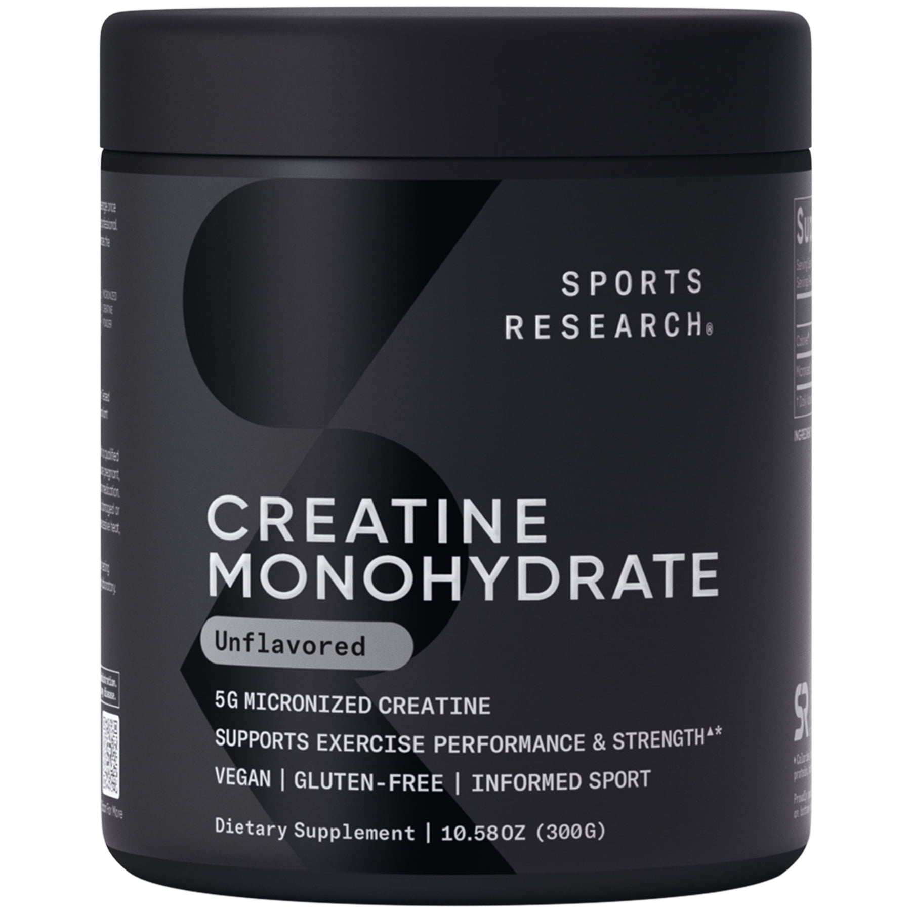 Sports Research® Creatine Monohydrate Powder 5g, Unflavored (60 Servings)