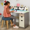 thumbnail image 5 of Little Tikes 2-in-1 Chalkboard Desk Kids, Children, Boys, Girls, Ages 3-8 Years to Study and Play, 5 of 7