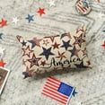 thumbnail image 4 of 4th of July Patriotic Independence Throw Pillow Cover, 12 x 20 Inch Memorial Day America Stars Decor Cushion Case for Sofa Couch, 4 of 6