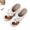 White, variant on YOUYEDIAN Slippers for Women Cute Halloween Print Fuzzy Comfy Warm Flat Slippers Fashion Close Toe Slip On Indoor Casual Shoes