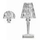 thumbnail image 3 of Lámpara de mesa de cristal de diamante con carga USB, decorativa, táctil, que cambia de color, para dormitorio, recargable, 3 of 14