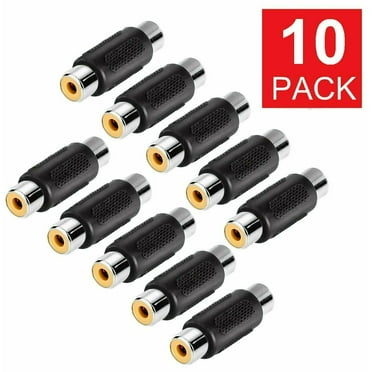 10PCS AV RCA Audio Video Female to Female Jack Coupler Adapter Connector