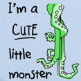 thumbnail image 2 of CafePress - Cute Monster Infant Creeper - Baby Light Bodysuit, Size Newborn - 24 Months, 2 of 4