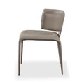 thumbnail image 3 of Benjara Cid Dell 21" Dining Chair- Gray Faux Leather- Wingback- Metal Frame, 3 of 6
