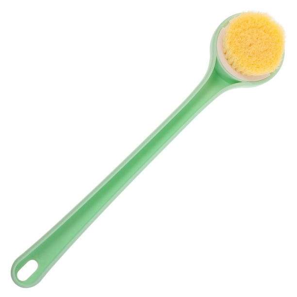 Cepillo de ducha de mango largo con cerdas suaves para la espalda, cepillo de ducha, cepillo corporal exfoliante para limpieza