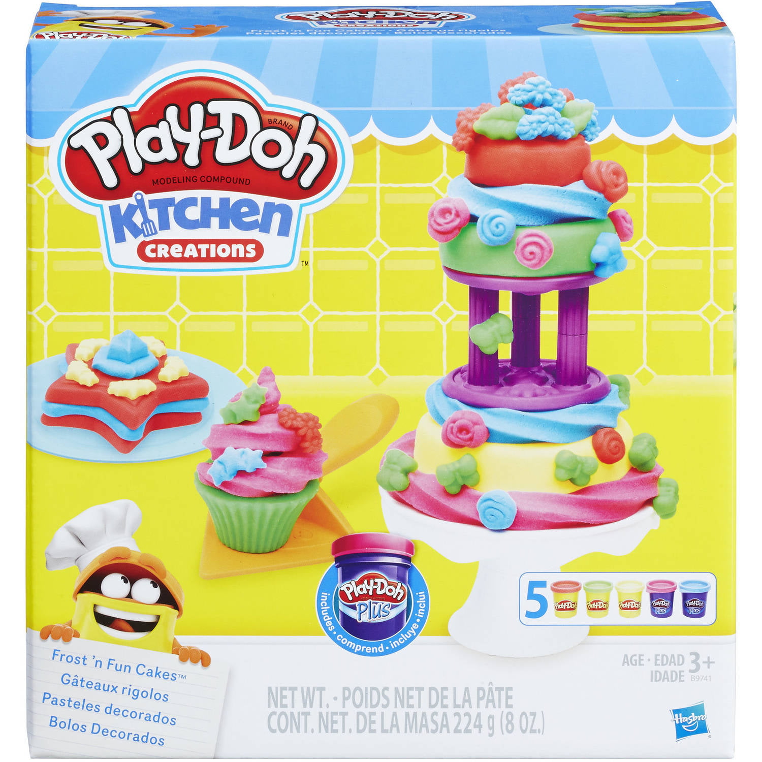 Play-Doh Frosting Fun Bakery Cake and Cupcake Christmas Gift Birthday Toys Kids 