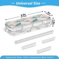 thumbnail image 3 of Plastic Pencil Box Large Capacity Pencil Boxes Clear Boxes with Snap-Tight Lid Stylish Office Supplies Storage Organizer Box Turtles with Pink Flowers, 3 of 7