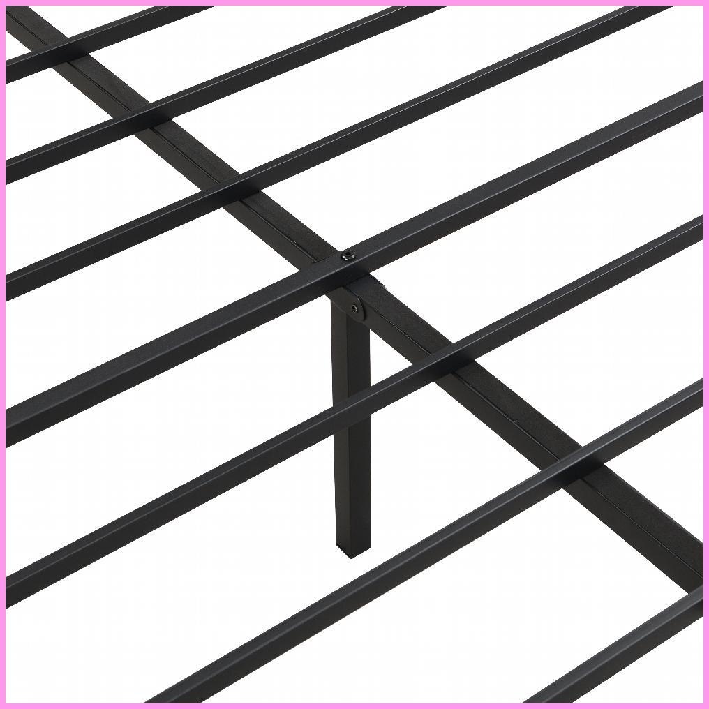 King Size Metal Platform Bed Frame with Velvet Headboard - No Box Spring Needed, LED Lights, Under Bed Storage, Black for Master Bedroom