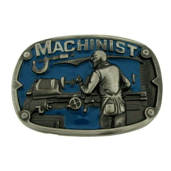 Machinist Text Mechanic Tradesman Belt Buckle High Quality Auto Repair Shop New