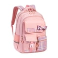 thumbnail image 3 of CUZIBR Girls Kids Backpack Colorful Large Capacity Cute Plaid Bow For Primary Middle School Students Multi-Pocket Bookbag Adjustable Padded Shoulder Straps Casual Daypack, 3 of 5