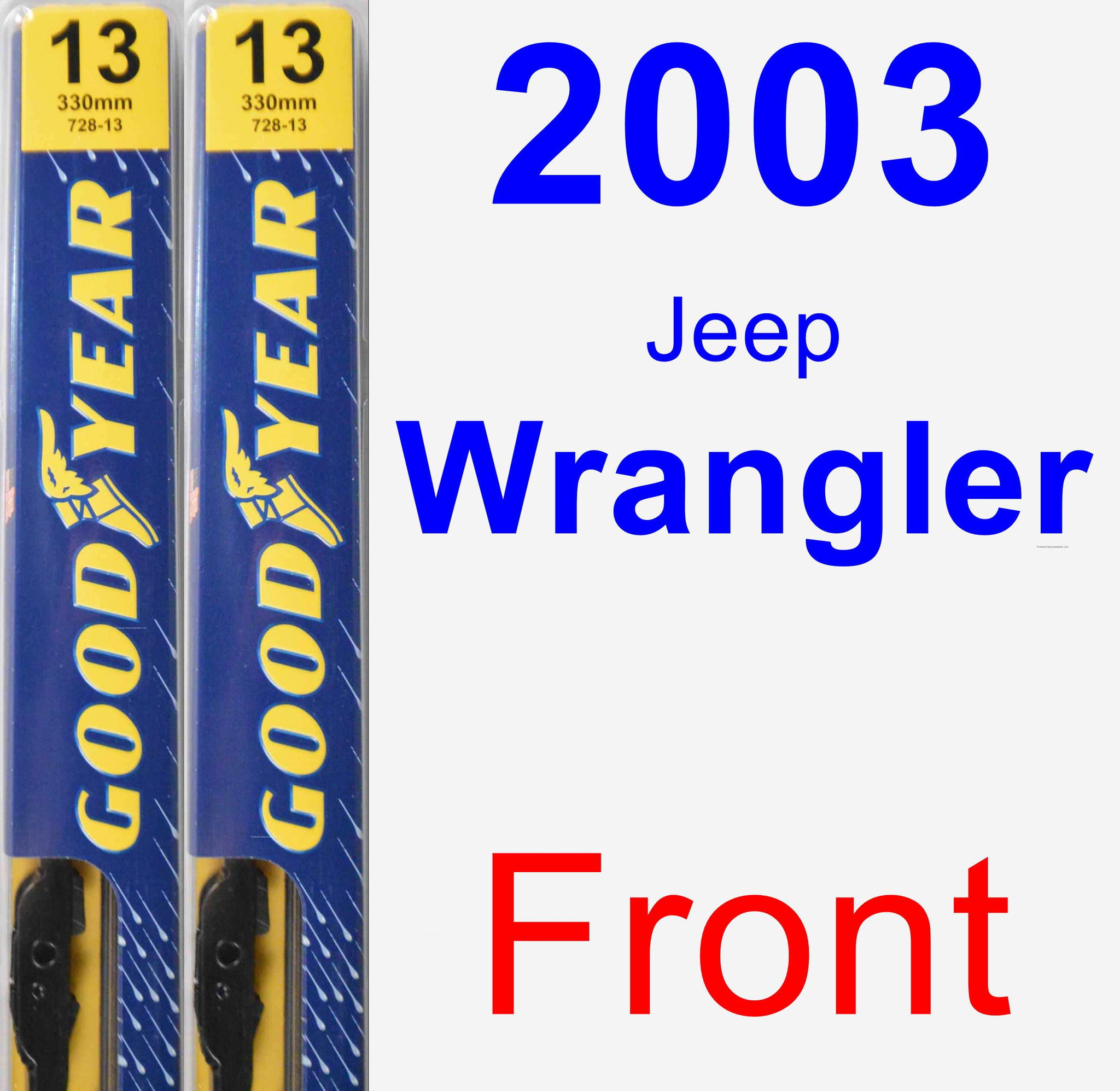 2003 Jeep Wrangler Passenger Wiper Blade - Premium 