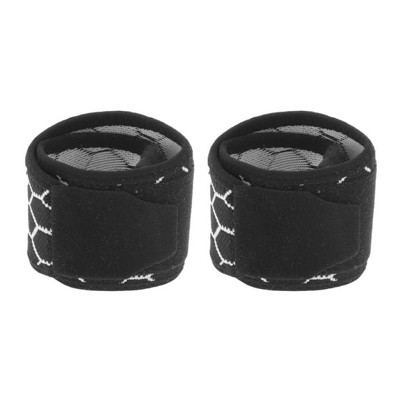 Unique Bargains 1 Pair Adjustable Wristbands Comfortable Wristbands for Sport Black
