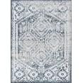 thumbnail image 3 of Bliss Rugs Vintage Traditional Geometric Area Rug, Indoor Rugs for Living Room, Dining Room, Bedroom | Blue, 4' x 6' (4'x5'3''), 3 of 8