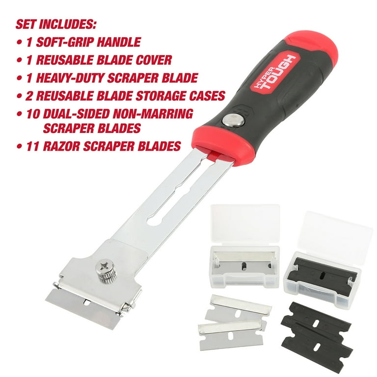 Hyper Tough 26 Piece Extendable Razor Blade Scraper Set with