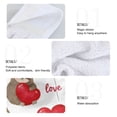 thumbnail image 4 of Dailycode Kitchen Wash Cloths with Hanging Loops Absorbent Absorbent Quick Drying Hand Towels, 2 Pack, Sloth with Love Balloon, 4 of 7