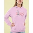 thumbnail image 2 of Butterfly C'est La Vie Paris Hoodie Women -Image by Shutterstock, Female Large, 2 of 4