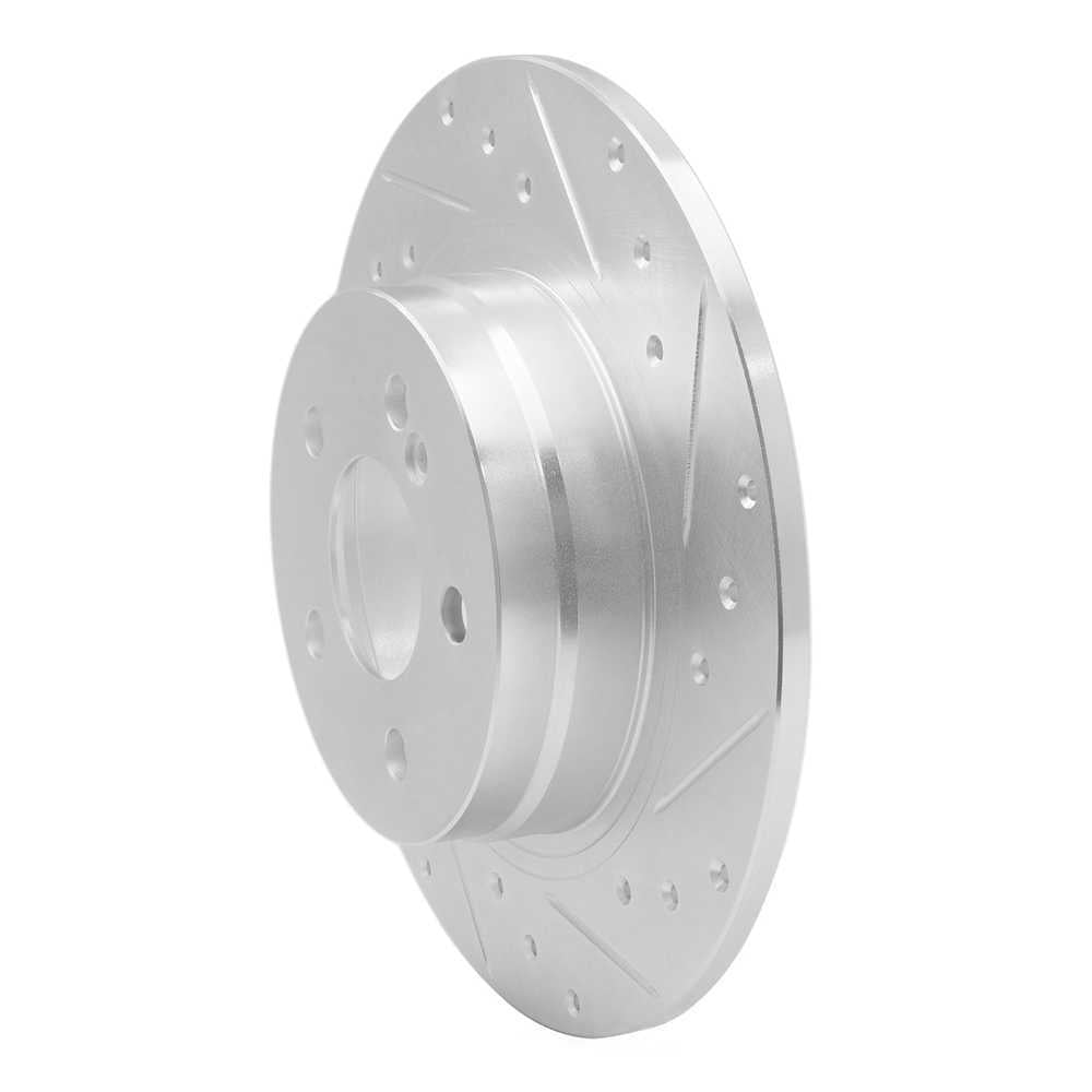 Dynamic Friction Company 631-63086R DFC Brake Rotor - Drilled And Slotted - Silver