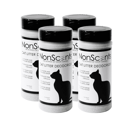 NonScents Cat Litter Deodorizer - Completely Eliminates Cat Litter Odor, 4 (Best Odor Eliminating Cat Litter)