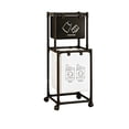 thumbnail image 2 of FEOLGEHLY Multifunctional Shelf 2-Tier All-in-One Organizer with Wheels, Space Saving Laundry Basket & Storage Rack for Bathroom, Bedroom, Kitchen, Black, 2 of 6