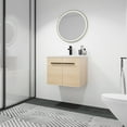 thumbnail image 4 of Yesfashion Floating Bathroom Vanity with Ceramics Countertop Sink,Wall Mounted 2 Doors Bathroom Storage Cabinet Set,Enclosed Storage Space,Hanging Bath Cabinet, 4 of 8