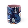 thumbnail image 2 of BeABetterHumanStore 11fl oz Pink Cool Floral Latte Ceramic Coffee Mugs Designer Cups Gift, 2 of 6