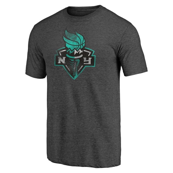 Men's Black New York Liberty Distressed Team Tri-Blend T-Shirt