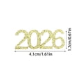 thumbnail image 2 of Bisitoy Confetti Class of 2026 Gold Glitter 100 Pieces, 2026 Confetti for Grad Party Supplies and New Year's Eve Celebration Decor, 2 of 2
