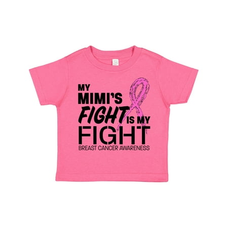 

Inktastic My Mimi s Fight is My Fight- Breast Cancer Awareness Gift Toddler Boy or Toddler Girl T-Shirt