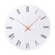 thumbnail image 1 of Reloj de pared decorativo, adorno para colgar en la pared, moderno y sencillo, de madera, 11,81 pulgadas Números romanos, 1 of 9