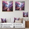 thumbnail image 4 of Designart "Rhododendron landscape Pointillism Dot II" Floral Floater Framed Wall Decor, 4 of 7