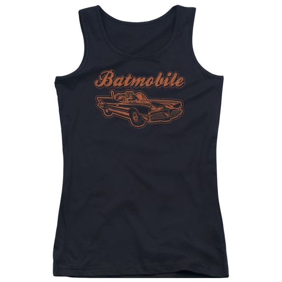 Batman Batmobile Junior Women's Tank Top Black