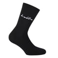 thumbnail image 2 of Diadora Calcetines Unisex, Paquete de 6 - Calcetines Deportivos, Algodón, Logotipo, color sólido Negro 43-46, 2 of 3