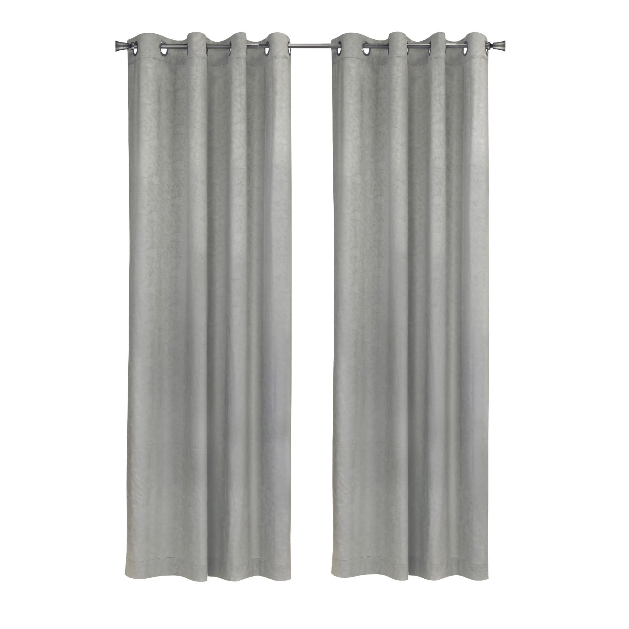 Loft Living Bonsai Room Darkening Grommet Indoor Curtain 52 x 95 in Grey