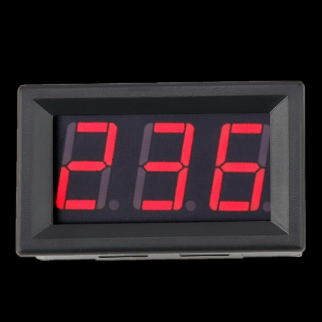 Voltímetro digital, Voltímetro digital 0,56 pulgadas Dos medidores de voltaje Voltímetro con pantalla LED Tecnología innovadora