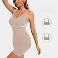 thumbnail image 4 of ZQUUVOU Women's Bodysuit Tummy Control Corset Butt Lifting Cut Out Bodysuits Jumpsuits Waist Trainer Full body Shaper Khaki, 4 of 5