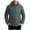 Gray, variant on Men's Heavyweight Puffer Jacket with Detachable Hood Solid Color Zip-Front Coat with Zipper Pockets for Extreme Cold Weather