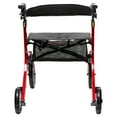 Equate Premium Lightweight Aluminum Frame Rolling Walker, Tall Height