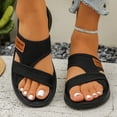thumbnail image 6 of Fasiaou 4 Counts Women's Mesh Slide Sandals Comfortable Open Toe Flat Casual Shoes for Women Breathable Indoor Outdoor House Slippers Summer Beach Walking Sandals, 6 of 8