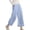 Light Blue, variant on Babysbule Womens Straight Wide Leg Pants Fashion Summer Casual Pocket Elastic Waist Long Pants
