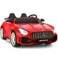 thumbnail image 1 of Costway 2 Seater 12V Kids Ride On Car Mercedes Benz AMG GTR w/Remote & LED Lights Red, 1 of 10