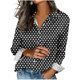 thumbnail image 1 of Camisetas de Manga Larga para las Mujeres Impreso Casual Suelto Cardigan Poliéster Longitud Regular de las Mujeres Larga Chaqueta de Invierno sin Capucha, 1 of 5