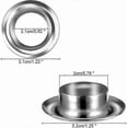 thumbnail image 2 of 50 Grommets Eyelets Eyelet Sets 20mm Grommet Eyelet Kit For Canvas Tarpaulin Tent Repair Silver, 2 of 5