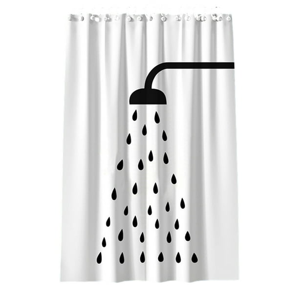 Advancent Cortina de ducha elegante y antioxidante para decoración de baño de larga duración cortinas de ducha duraderas para baño cómodo Juegos de accesorios de baño pequeño fresco 180*200cm