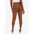 thumbnail image 2 of Jessica London Women's Plus Size Everyday Stretch Cotton Capri Legging, 2 of 3