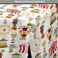 thumbnail image 4 of Circus Dog Crate Cover, Circus Bear Monkey Animals Merry Go Round Magic Classic Celebration Print, Easy to Use Pet Kennel Cover Small Dogs Puppies Kittens, 7 Sizes, Multicolor, by Ambesonne, 4 of 6