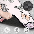 thumbnail image 3 of Lsque Tapis de Sol 4 Pcs Imprimé Papillon, Doublures en Caoutchouc Résistantes, Design Antidérapant, Protection Automobile Toutes Saisons, Véhicules, Voitures, Camions et SUV, 3 of 7