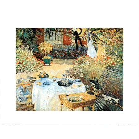 Le Dejeuner Art Print By Claude Monet - Walmart.com