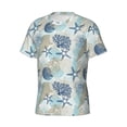 thumbnail image 3 of Rocae Algae Corals and Seashells for Men's Moisture-Wicking Crew Tee - T-Shirt for Sports, Outdoor Activities, and Casual WearSmall, 3 of 9
