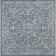 thumbnail image 3 of JONATHAN Y SANTA MONICA 5' Square Area Rug, Malta Bohemian Medallion Textured Weave - Teal/Gray, SMB104B-5SQ, 3 of 4