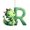 R, variant on CJiaWei 26 Surname Letter Holiday Ornaments 2D Acrylic Ornaments 26 Surname Letter Ornaments For Family Ornaments 26 Surname Letter Ornaments